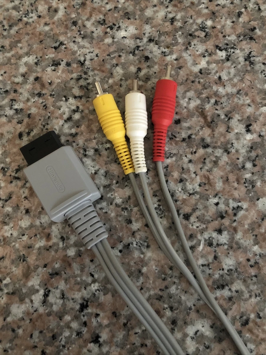 Official Nintendo Wii Audio Video RCA Cable RVL-009 OEM Works