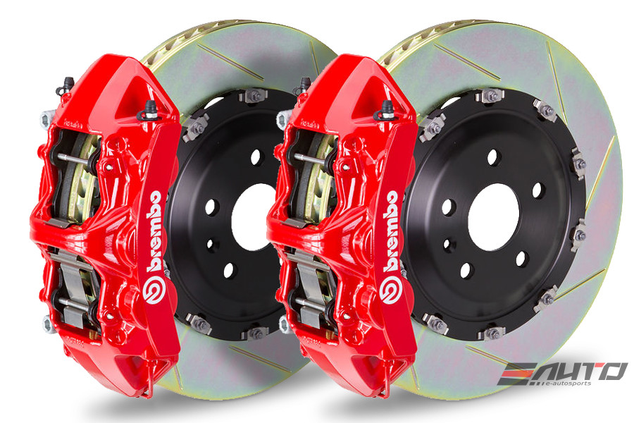 Brembo Front GT Brake BBK 6pot Red 380x34 Slot Rotor Ferrari 550 575 96-05