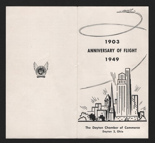 OPC 1903-1948 Anniversary of Flight Dayton Chamber OH of Commerce Booklet - Foto 3 di 3