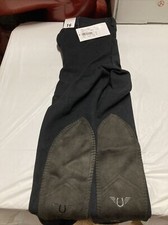  Tuffrider Childrens Equestrian Lowrise Pull on Jods Size 16 Black Horse Riding