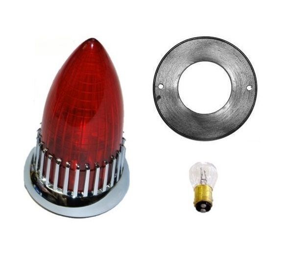 59 1959 Cadillac Tail Light Brake Stop Lamp Red Lens Flat Flush