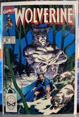 WOLVERINE #25 1990 JIM LEE CLASSIC COVER! NM MARVEL COMICS DIRECT EDITION