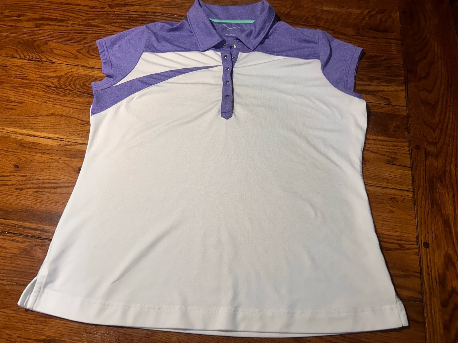 Tommy Armour Women's Purple White Polo Size XL