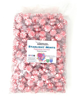 Starlight Mints Peppermint Hard Candy, 5 Lbs ~ YANKEETRADERS  ~ FREE SHIPPING