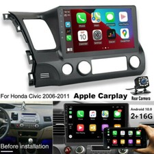 10.1" For Honda Civic 2006-2011 Wireless CarPlay Android 10 Car Stereo Radio GPS
