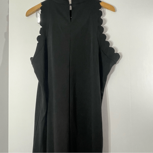 La Mode Scallop Black Mini Sleeveless Dress Size XXL NWT - Picture 7 of 16