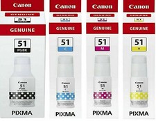 CANON ORIGINALE 4 FLACONI D’INCHIOSTRO BK C M Y  PIXMAG3560 G3520 G2520