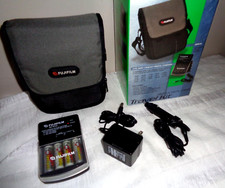 Fujifilm Travel Kit Case Battery Charger, Ac Adapter,Nimh Rechargeable Batteries