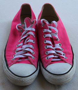 Converse Chuck Taylor All Star Low Top de lona Rosa Brillante Unisex  Hombres 9 mujeres 11 | eBay