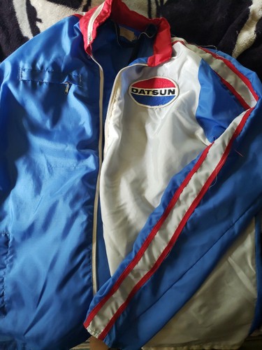 Vintage 70s Datsun Racing Jacket Size L Crown Cali