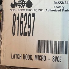 SUB ZERO LATCH HOOK MICRO 816297/GENUINE PART...