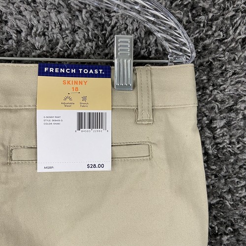 NEW French Toast Adjustable Waist Khaki Pants Youth Size 18 - Picture 11 of 13