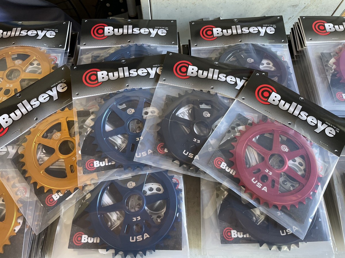 NEW! Bullseye 33t Sprocket-19mm & 22mm - Blue - SE Big Fast