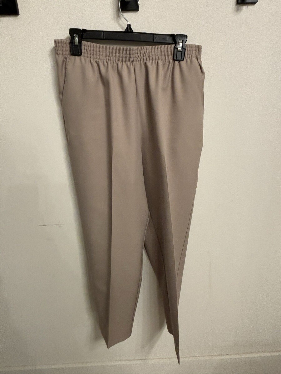 Womans Donnkenny Petite size 16 P womans tan pull on dress pants | eBay