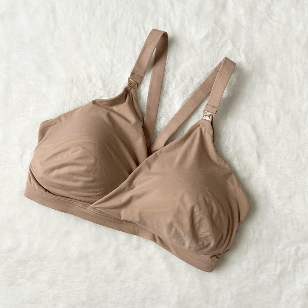 SPANX BraLlelujah Mama Nursing Bra Tan Size XL Gem