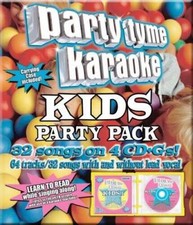 Party Tyme Karaoke - Kids Party Pack 32 32-song Party Pack  4 CD - VERY GOOD