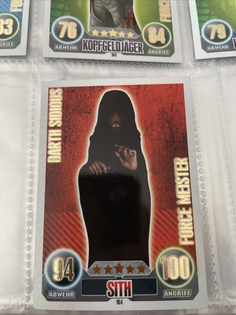 Star Wars TOPPS Force Attax Serie 1 Darth Sidious 184