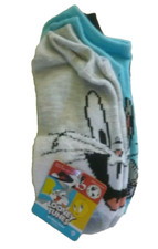 Girls New M Socks shoe size 10 1/2 - 4 Assorted Looney Tunes 6 Pair No Show