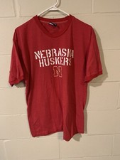 Vtg Y2ks Nebraska Cornhuskers Tshirt College University Football XL Ringer