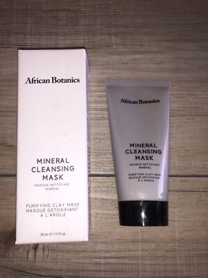 African Botanics Mineral Cleansing Mask 50ml/1.7oz Boxed NEW Exp 05/2026