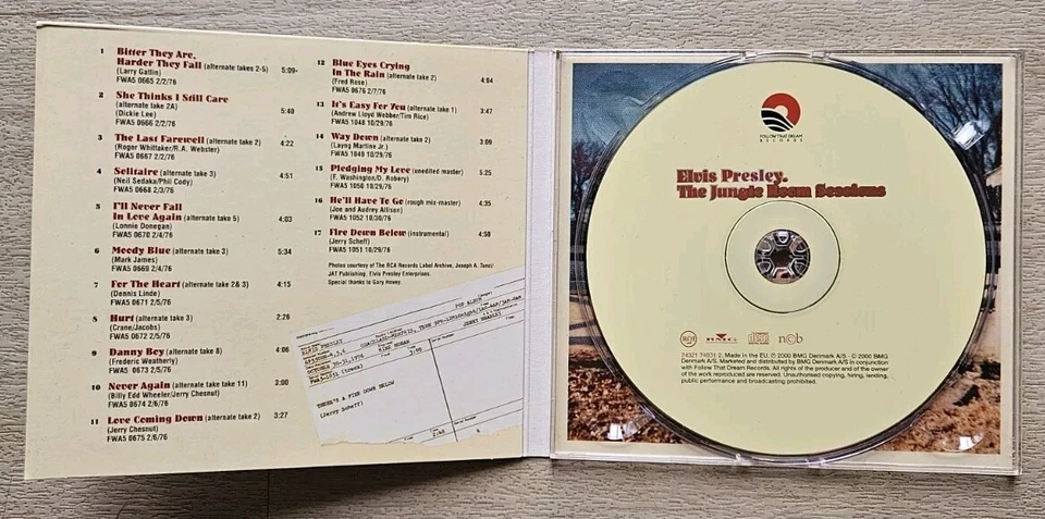 Elvis Presley  - The Jungle Room Sessions - CD  - 2000 - Follow That Dream... - Bild 2 von 4