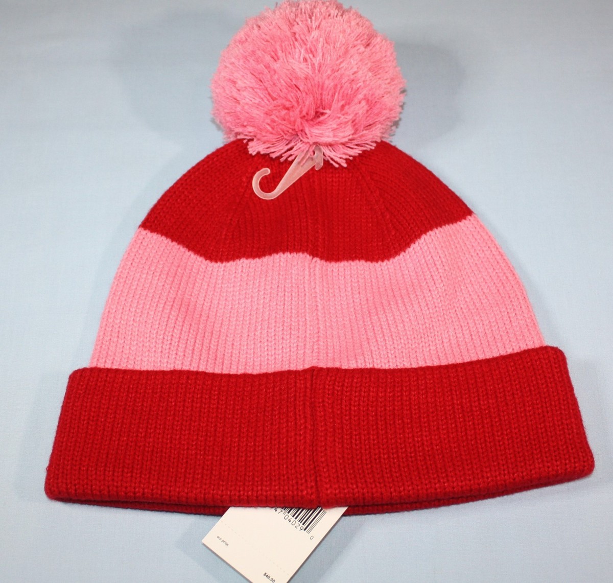Kate Spade Colorblock Beanie Pink/Blk/Rose/Cream KATE SPADE NEW YORK COLOR BLOCK POM BEANIE WOMEN main image 4