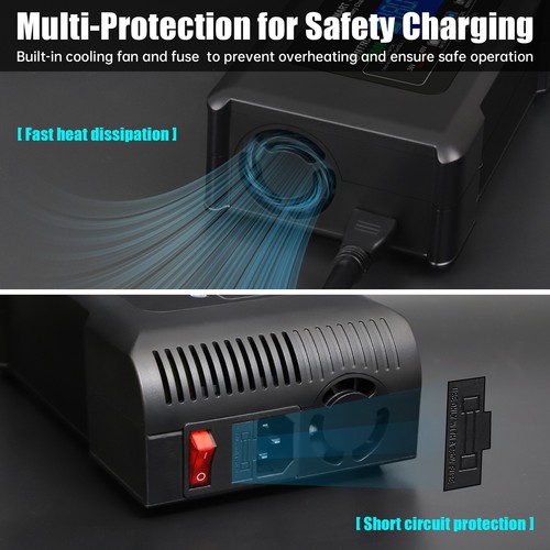 Smart Golf Cart Battery Charger Crowfoot Plug 2 Prong 36V 48Volt Trickle Charge - Picture 5 of 10