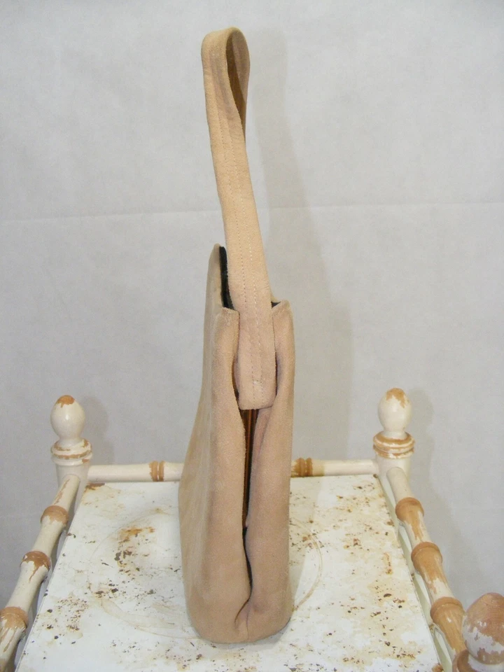 BOLSO DE GAMUZA AÑOS 40 VINTAGE BOLSO DE MANO BOLSILLO ROPA VINTAGE AÑOS 40 MODA SM Foto 2 de 4