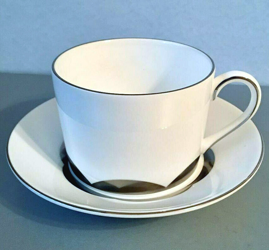 Vera Wang Lotus Tea Cup & Saucer Made in U.K. by Wedgwood 1st Quality New