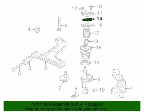 Подлинное пружинное сиденье GM 1997-2005 Chevrolet Pontiac Oldsmobile Malibu GT 88964336 - Изображение 2 из 2