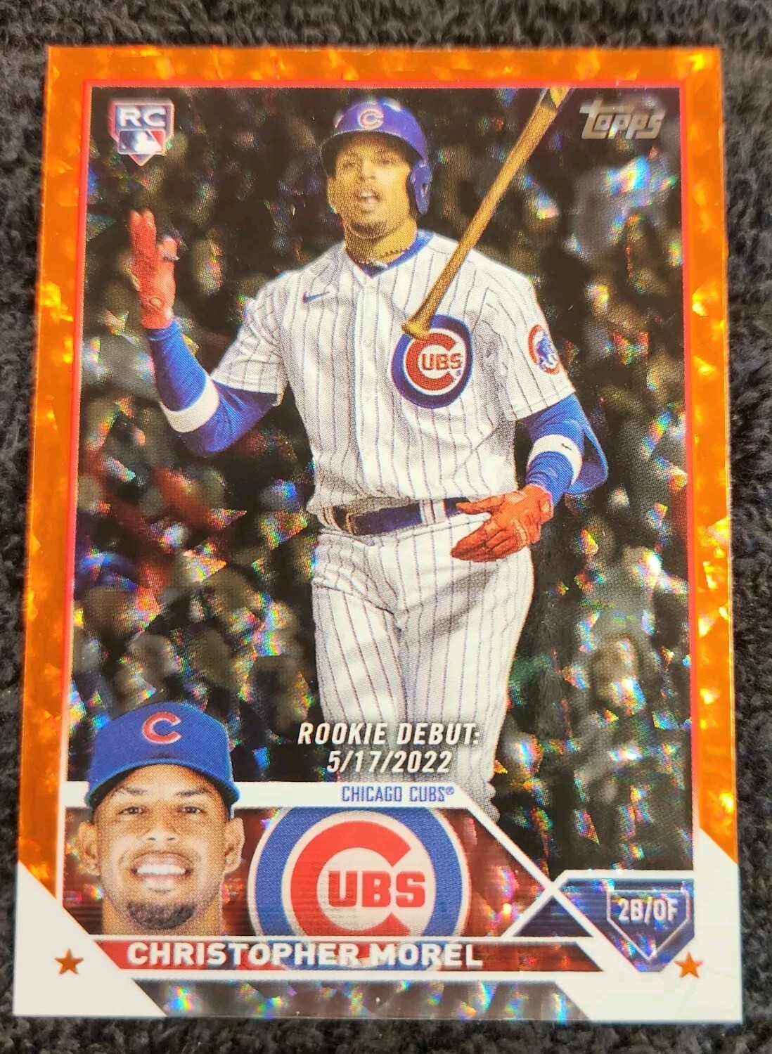 2023 Topps Update Christopher Morel Rookie US163 Orange Foil 79/299