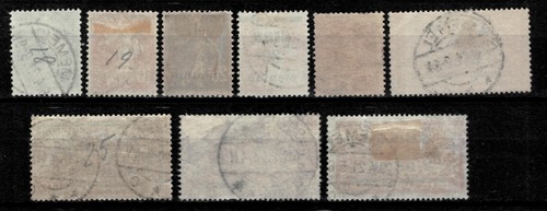 Germany - Memel - 1920 ☀ French stamps Overprinted "Memel" Used lot - Picture 2 of 2