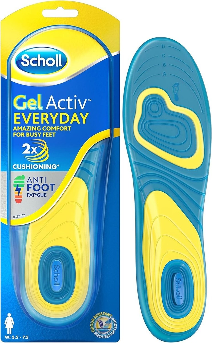 Scholl Women's Everyday Gel Active Insoles UK Shoe Size