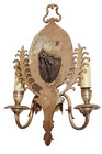 Pair (2)  E. F. Caldwell Bronze Sconces With Silver, Gold Back Plate. Offers! — photo 4
