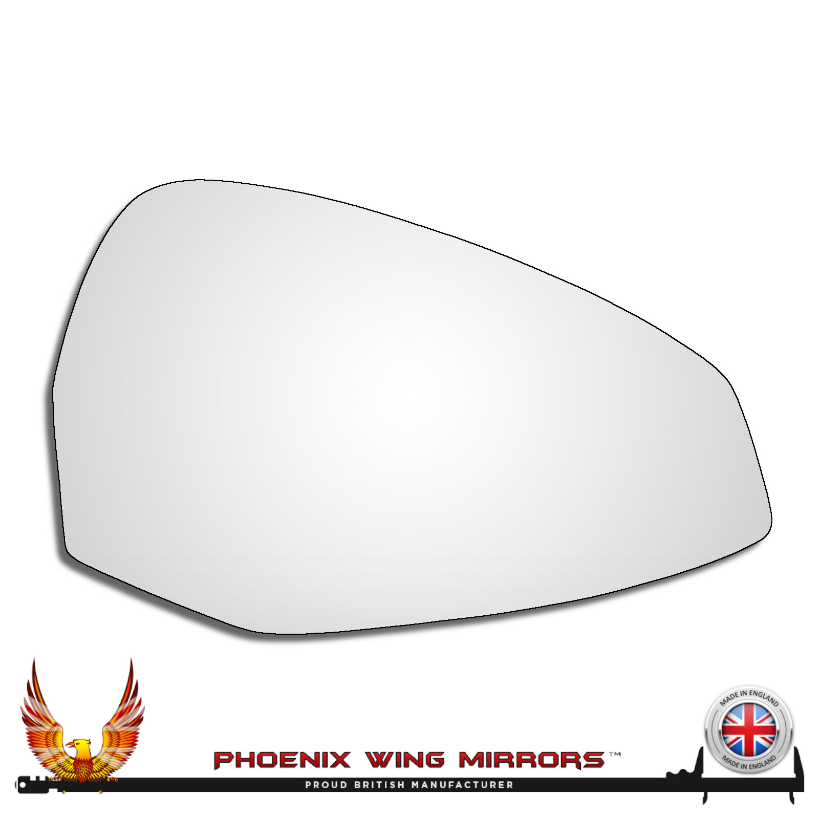Right Hand Drivers Side Audi A5 / S5 Mk2 2016-2025 Convex Wing Door Mirror Glass