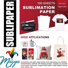 SUBLIPAPER Sublimation Paper 100 Sh 8.5  x11  For Epson And Sawgrass Printers