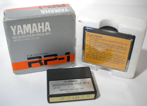 Vintage Yamaha Electone RP-1 Registration Pack Cartridge w/ Box FREE SHIPPING