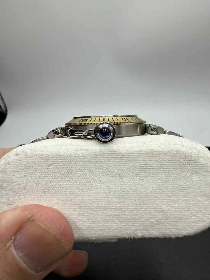 Pasha De Cartier Steel & Yellow Gold 35mm SPB-TS 351816 - Image 3 of 4