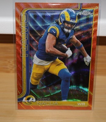 2025 Topps Chrome - Puka Nacua #166 Orange Refractor /25