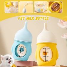 Pet Milk Bottle Anti-Choking Newborn Puppy Cats Silicone Bottle Visible Marking