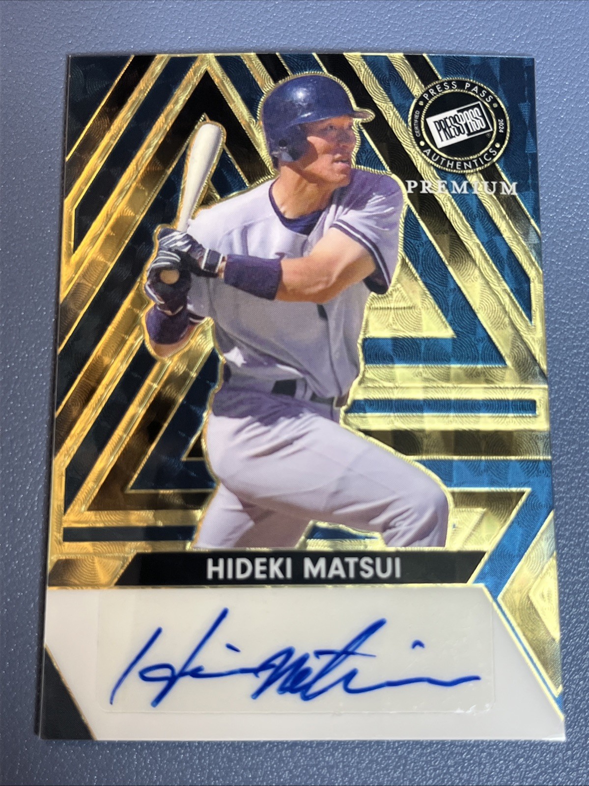 2024 Leaf Hideki Matsui Auto 1/1 Press Pass Premium #BA-HM2 New York Yankees