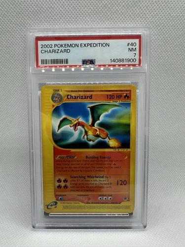2002 POKEMON EXPEDITION SET #40/165 CHARIZARD PSA 7