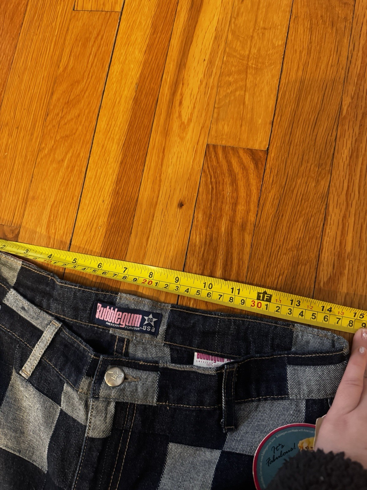 Vintage Bubblegum Bootcut Jeans Patchwork Juniors… - image 9