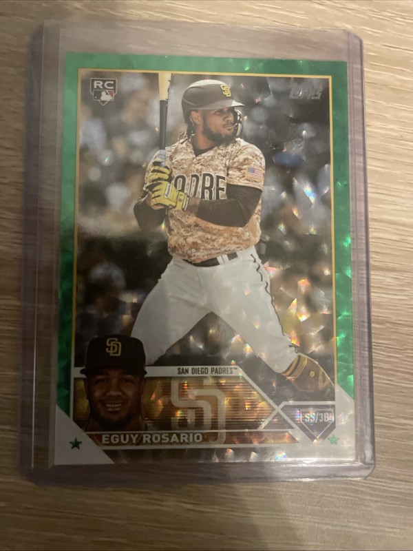 2023 Topps Chrome - Rookie Eguy Rosario #576 Green Foilboard  /499( RC)