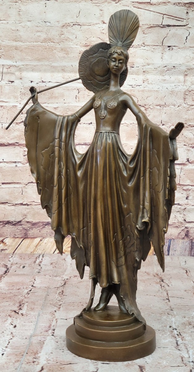 エルテ　Erte: Sculpture　初版 Handcrafted Bronze Erte Lady Elegant Art Deco Sculpture Figurine