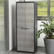 Mobile da esterno in resina elegance tuttopiani edition black 171 x 38 x 65 cm