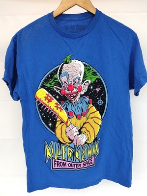Killer Klowns From Outer Space Graphic Tee Blue Size Medium