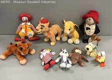 Plush Toy Lot Mixed Disney Looney Tunes Paddington Ronald McDonald 10 Pieces