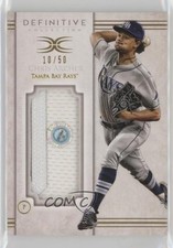 2017 Topps Definitive Collection Jumbo Relic 10/50 Chris Archer #DJRC-CA 5x0