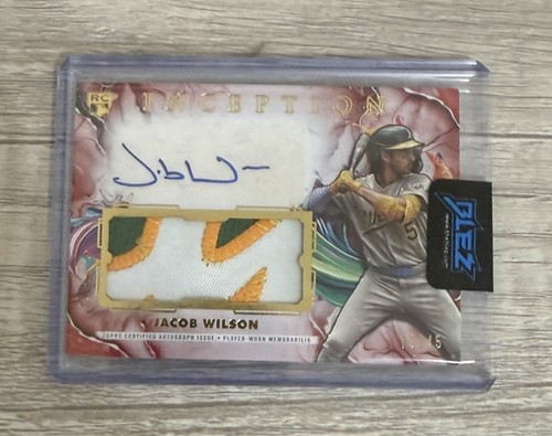 2025 Topps Inception Red Jacob Wilson RPA Rookie PATCH AUTO RC /45 ATHLETICS